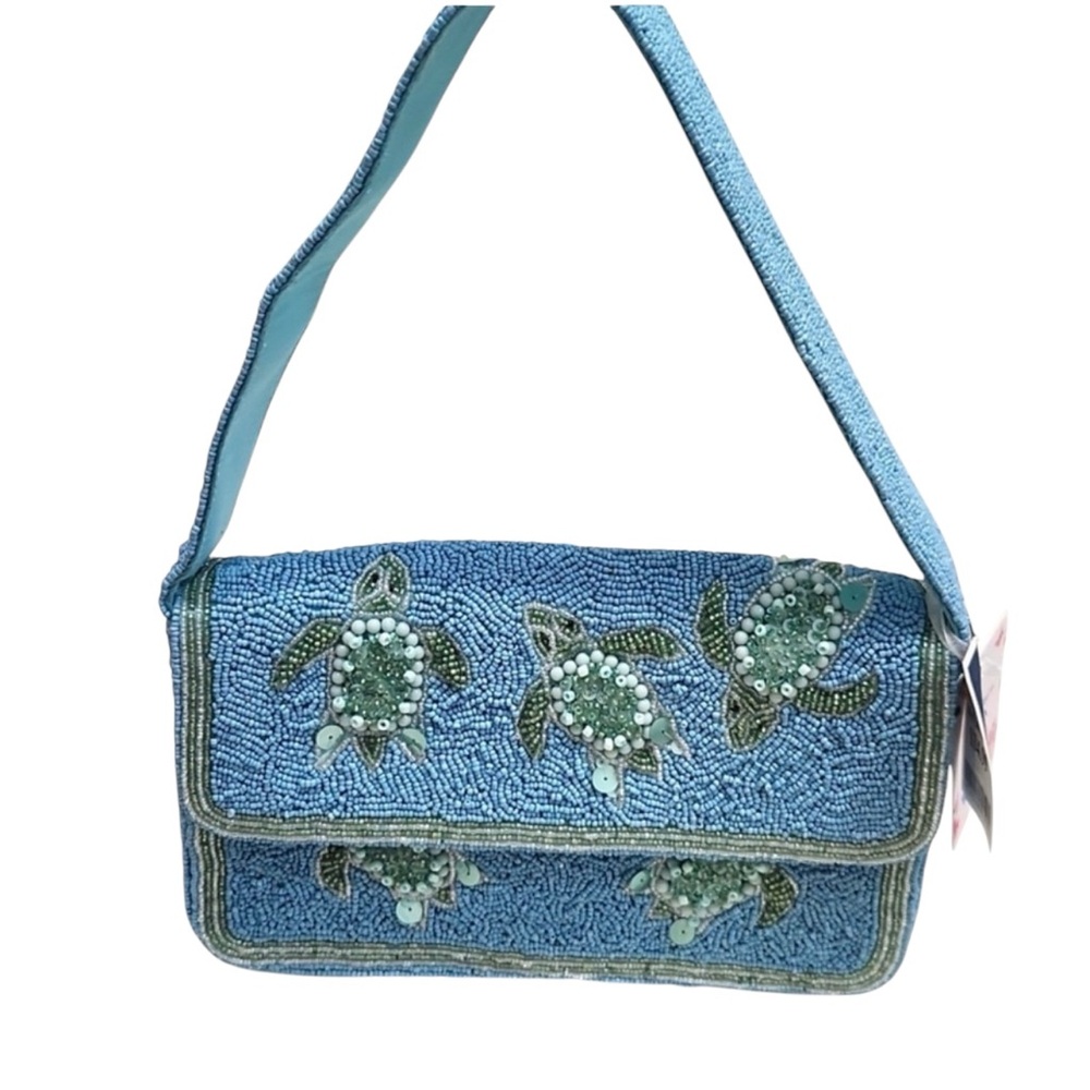 🔥VIRAL🔥 Made In India Viral Blue Beaded Turtle Handcrafted in India Shou…